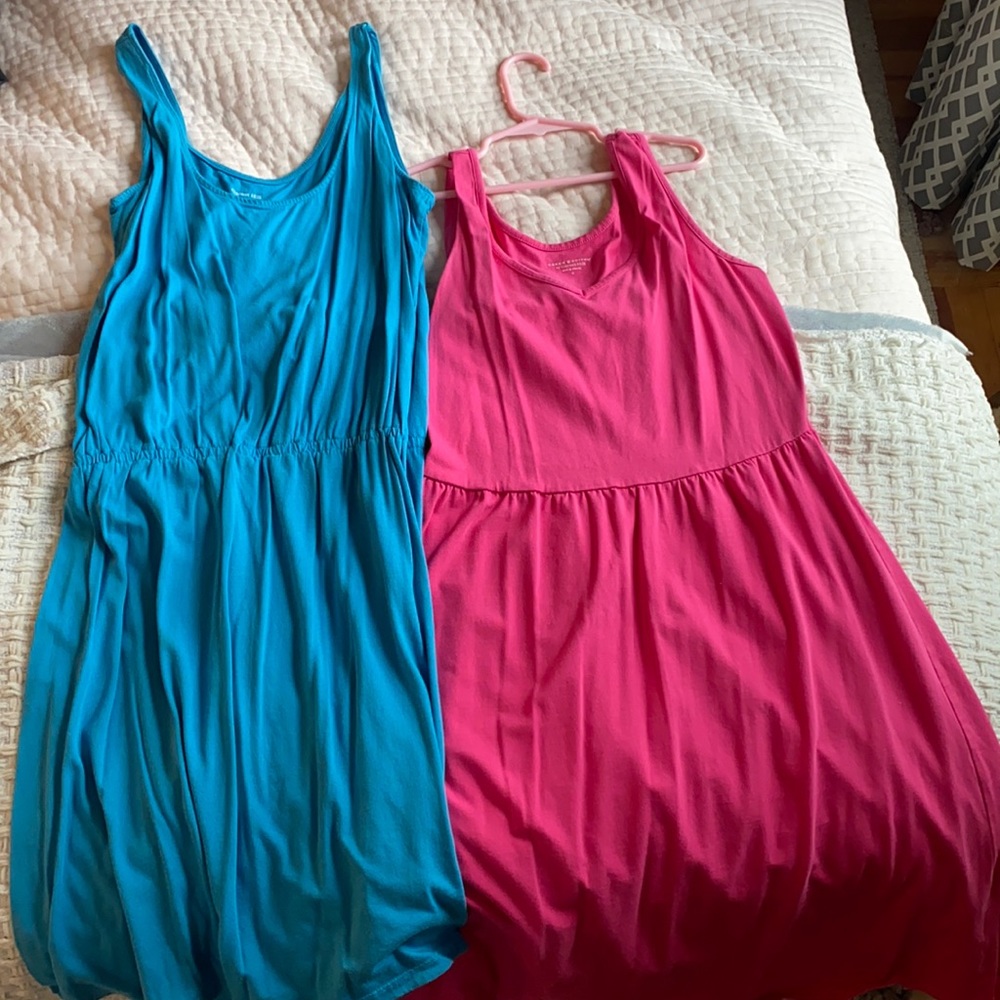 Two Garnet Hill dresses sold together never worn. $45 each selling $20 for both.